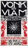 Huib M. Luns, Int. Tentoonstelling Vonk en Vlam Electriciteit en Gas 's-Hertogenbosch, 1921, poster