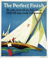 Frank T. Beatty, The Perfect Finish, 1930, poster