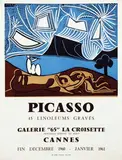 Galerie "65" Cannes Picasso 45 linoleums Gravés by Pablo Picasso, 1960, poster, sold Jun 2014