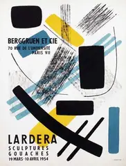 Berto Lardera, Berggruen et cie Lardera, 1954, poster