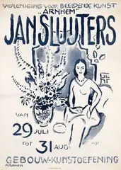 Jan Sluijters, Vereniging voor Beeldende Kunst Arnhem Jan Sluijters, poster