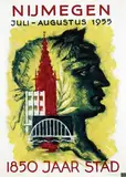 Wim van Woerkom, Nijmegen 1850 jaar stad, 1955, poster