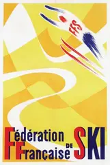 R. Adam, Fédération de Ski Francaise, poster