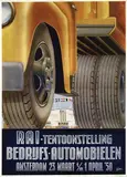 Advertising Agency Rabag, RAI-Tentoonstelling Bedrijfs-Automobielen, 1950, poster