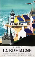 Jean Jacquelin, Visitez La Bretagne, 1965, poster