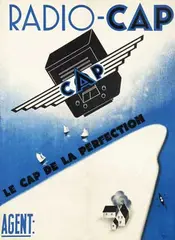 Oslé, Radio-Cap, 1937, poster