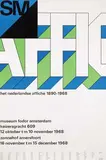 het nederlandse affiche 1890-1968 by Willem H. Crouwel, 1968, poster, sold Jun 2014