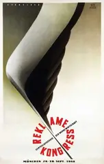 Walter Schneider, Reklame Kongress München, 1949, poster