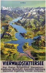 Max Bieder, Vierwaldstättersee, 1945, poster