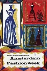 Amsterdam Fashion Week by Dick Elffers, 1949, poster, sold Jun 2014