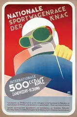 Jan Apetz, Nat. Sportwagenrace der K.N.A.C. Zandvoort, 1950, poster