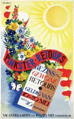 Piet Worm, NS Pinkster-Retours, poster