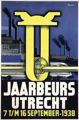 Emens, Jaarbeurs Utrecht, 1938, poster