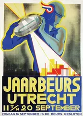 Henri C. Pieck, Jaarbeurs Utrecht 11 t/m 20 september, 1934, poster