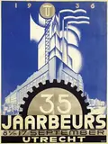 Henri C. Pieck, 35ste Jaarbeurs Utrecht 8 t/m 17 september, 1936, poster