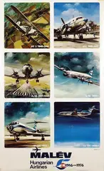 Bánfalvy, Malev Hungarian Airlines, poster