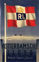 Ruurd van den Berg, Rotterdamsche Lloyd (Koninklijk) Holland-Sumatra-Java v.v., poster