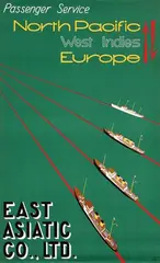 Edmond Bille, The East Asiatic Co. Ltd. North Pacific Europe, poster