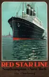 Alo, Red Star Line Southampton-New York, poster