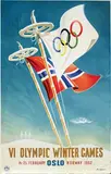 Knut Yran, VI Olympic Winter Games Oslo, 1952, poster