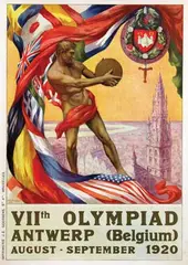 Walter van der Ven, VIIth Olympiad Antwerp, 1920, poster