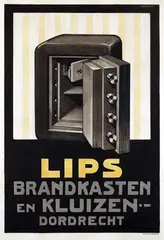 Louis de Leeuw, Lips Brandkasten en Kluizen Dordrecht, poster