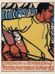 Jan Th. Toorop, Vereeniging ter Bevordering van Vreemdelingenverkeer-Katwijk aan Zee, 1900, poster