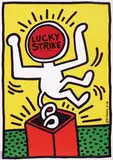 Keith Haring, Lucky Strike it's toasted, 1987, poster