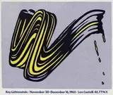 Roy Lichtenstein, Leo Castelli New York Brush stroke, 1965, poster