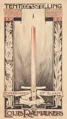 Huib M. Luns, Tentoonstelling Louis Raemaekers, 1923, poster