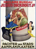 Atelier Jul. Dickhout Jr., Reclamebureau Julius Dickhout Jr., poster