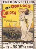 M.H. van Vriesland, Tentoonstelling van Oorlogs Curiosa (Exhibition of War Curiosities) Pulchri Studio Den Haag, 1918, poster