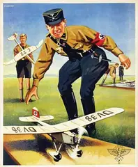 Karl Lorenz, NSFK Nazi's playing with model planes, poster