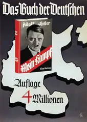 Monogram fk, Mein Kampf Das Buch der Deutschen Adolf Hitler, 1938, poster