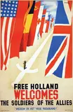 Patrick C. Keely, Free Holland Welcomes The Soldiers of the Allies, 1944, poster