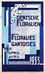 W. Lemaire, Gentsche Floralien Floralies Gantoises, 1933, poster