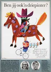 Ib Antoni, Ben jij ook 'n driepinter? (horse), 1965, poster