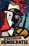 Dick Elffers, Weerbare Democratie tentoonstelling volk in verzet, 1946, poster