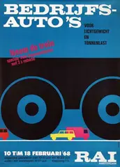 M. Sinkeldam, Bedrijfsauto's RAI 10 t/m 18 februari, 1968, poster
