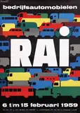 Frans Mettes, bedrijfsautomobielen RAI, 1959, poster