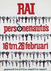 S. Plas, 54e RAI personenauto's, 1967, poster