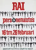 S. Plas, 54e RAI personenauto's, 1967, poster