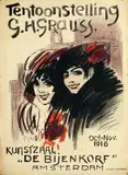 Gerardus H. Grauss, Tentoonstelling G.H. Grauss Kunstzaal De Bijenkorf Amsterdam, 1918, poster