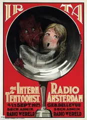 Wim Wijnman, 2e Intern. Radio Tentoonst. Amsterdam, 1925, poster