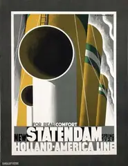 Cassandre, Holland-America Line New Statendam, 1929, poster