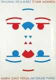 Niklaus Troxler, Maria Joao Aki Takasa Willisau, 1988, poster