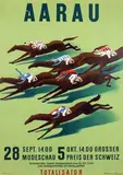 Etienne Bucher, Pferderennen Aarau, 1959, poster