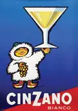 Pièrre Monnerat, Cinzano Bianco, 1956, poster
