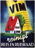 E.S. Werlemann, Vim reinigt huis en Huisraad, 1946, poster