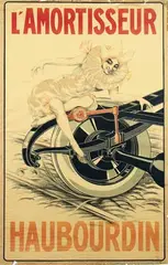 Illegible monogram, l'Amortisseur Haubourdin, poster